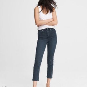 Rag & Bone Nina High Rise Ankle Cigarette Jeans in Minna Size 26